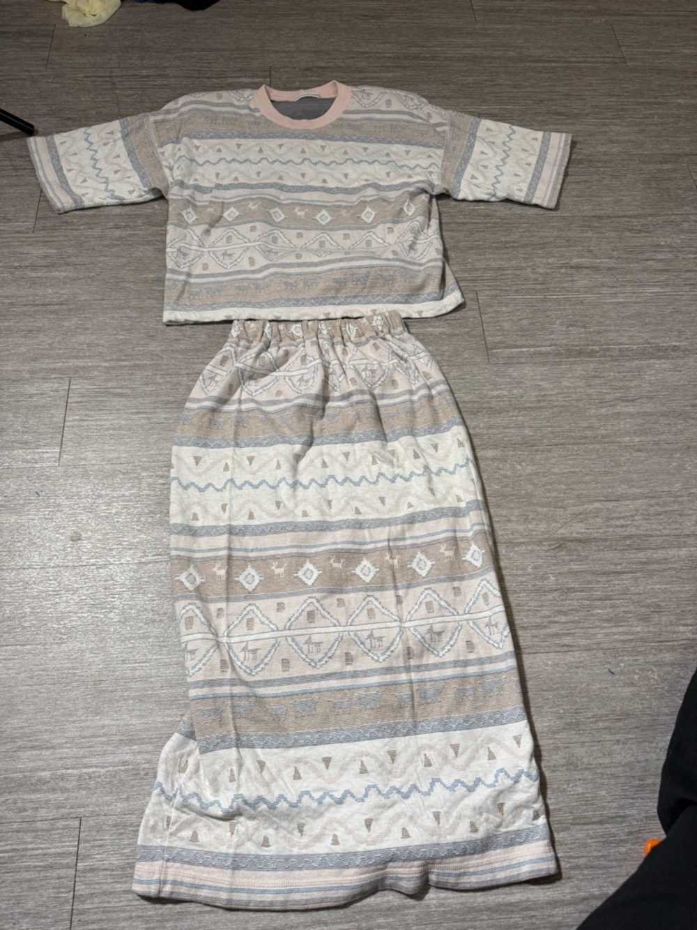 Vintage Christian de Castelnau 2PC Set Southwestern Cottagecore Boho USA Made M‎